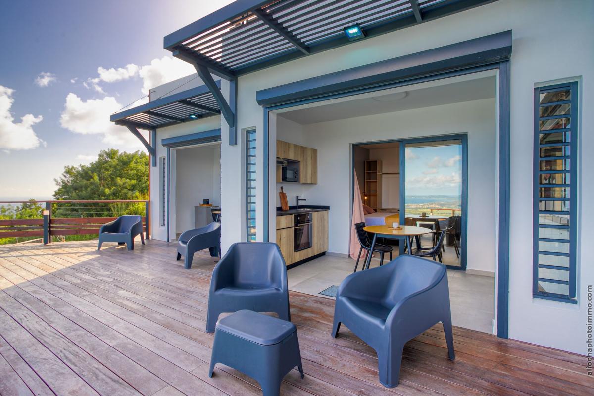 Location villa luxe Le Diamant Martinique - Terrasse studio